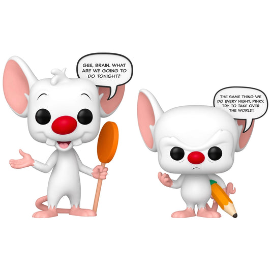Funko Pop! Pinky And The Brain 2 Pack - Glow In The Dark