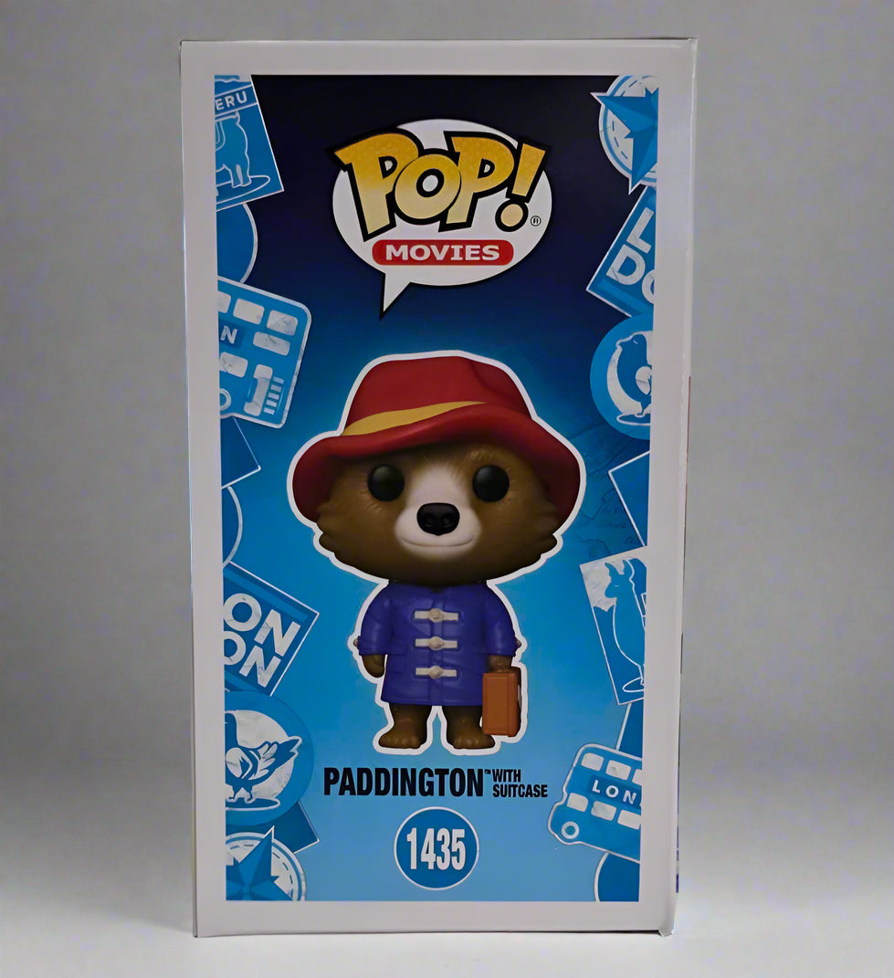 Funko Pop! Paddington - Paddington With Suitcase - 1435 - Flocked - Amazon Exclusive