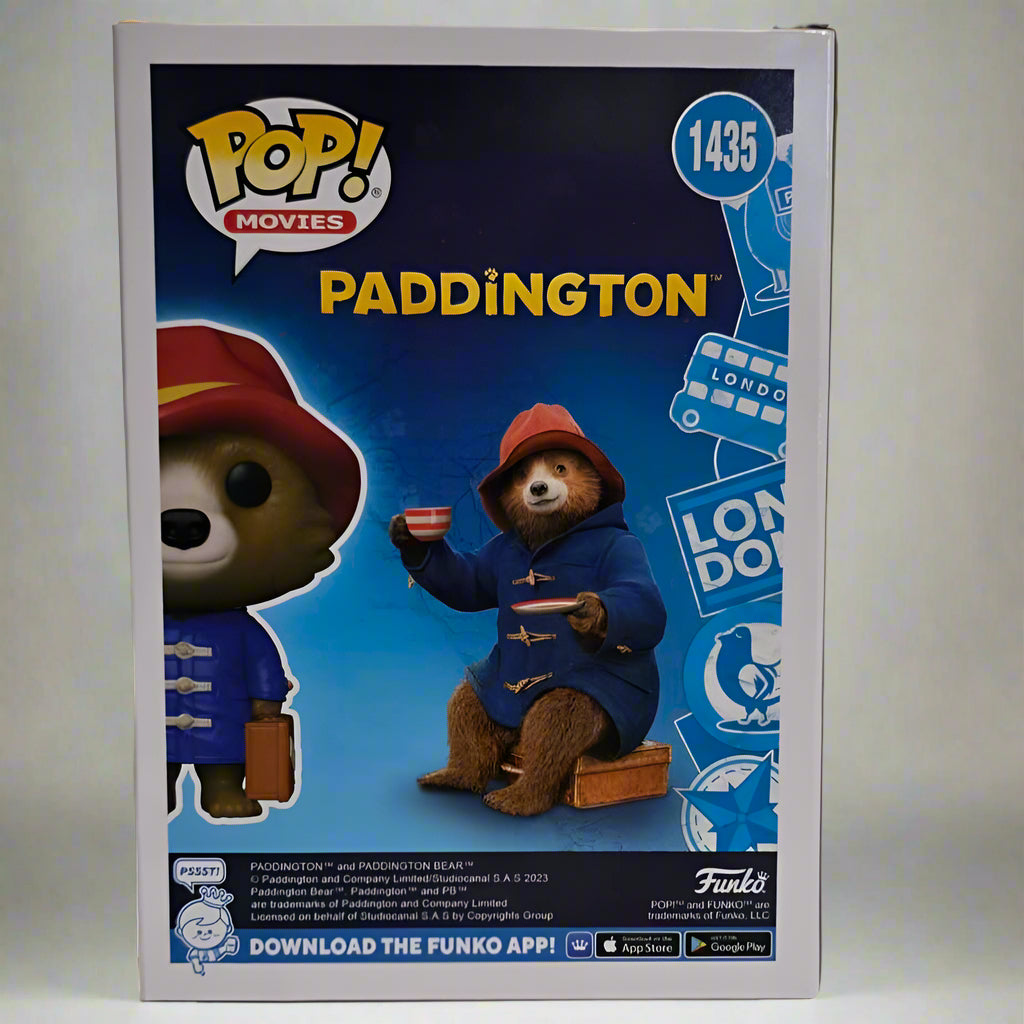 Funko Pop! Paddington - Paddington With Suitcase - 1435 - Flocked - Amazon Exclusive