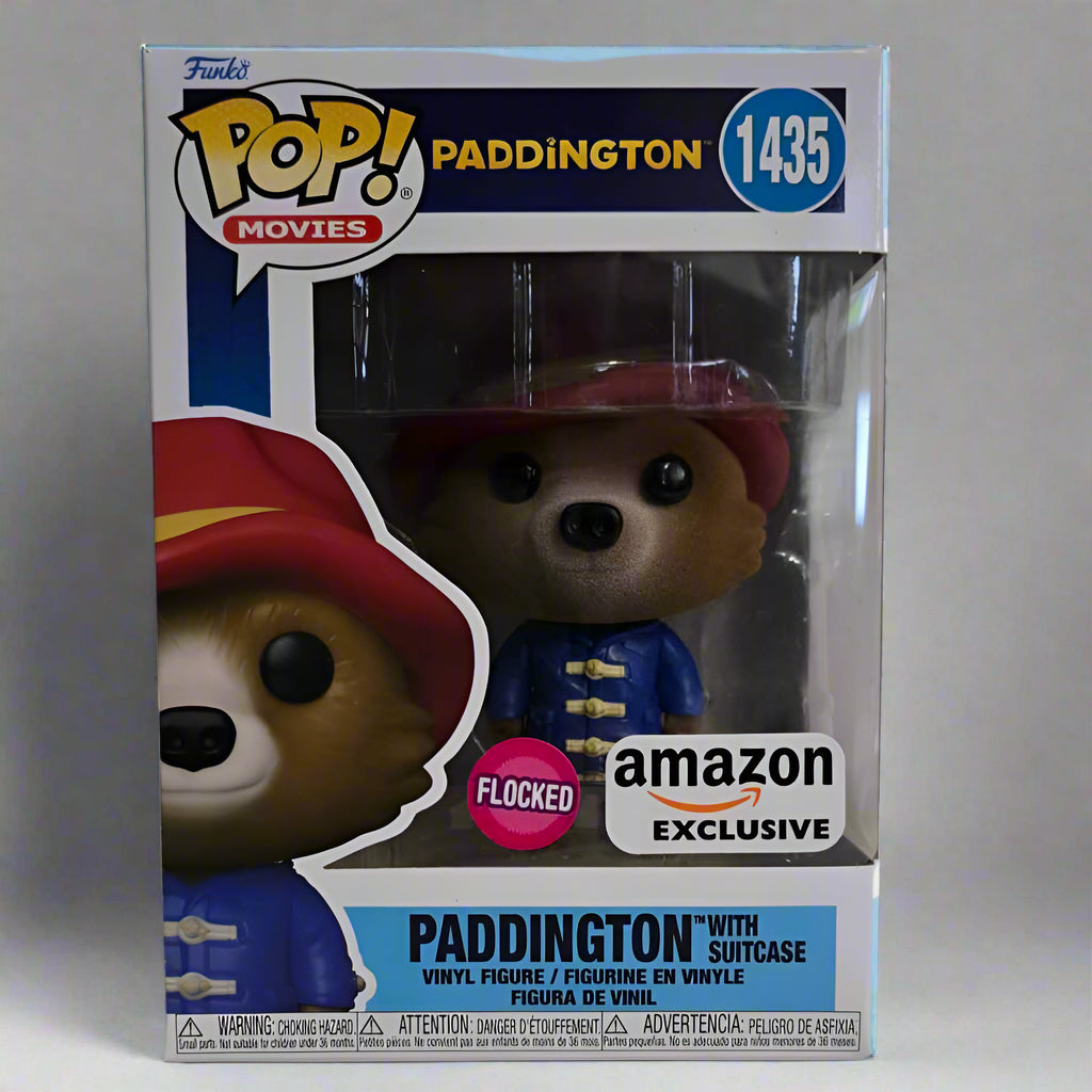 Funko Pop! Paddington - Paddington With Suitcase - 1435 - Flocked - Amazon Exclusive