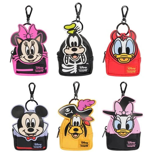 Loungefly: Mickey and Friends Halloween Mini-Backpack Mystery Box Bag Charm - Entertainment Earth Exclusive