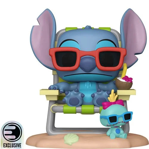 PRE-ORDER ETA 08/2025 Funko Pop! Lilo & Stitch - Stitch In Sunlounger #1639 - 6" Pop Premium - EE Exclusive