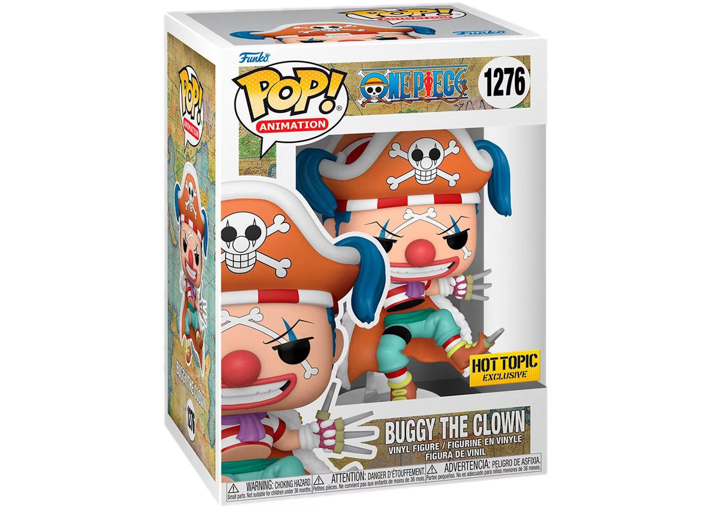 Funko Pop! One Piece - Buggy The Clown #1276 - Hot Topic Exclusive