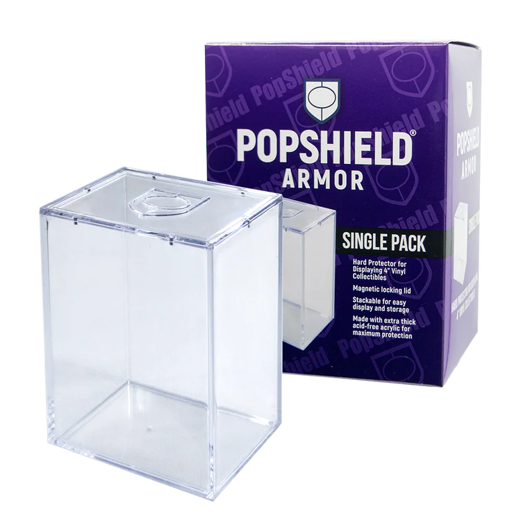 Pop Shield Armor 4"- Stackable with Magnetic Lid.