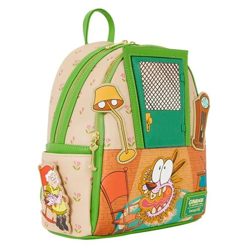 Loungefly - Courage the Cowardly Dog Lenticular Mini Backpack
