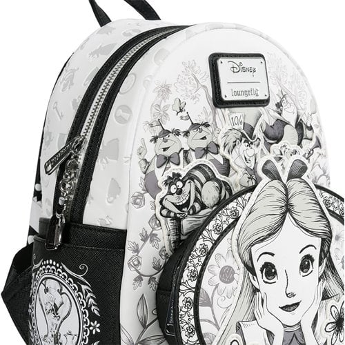 Loungefly – Alice in Wonderland Sketch Mini‑Backpack (Entertainment Earth Exclusive)