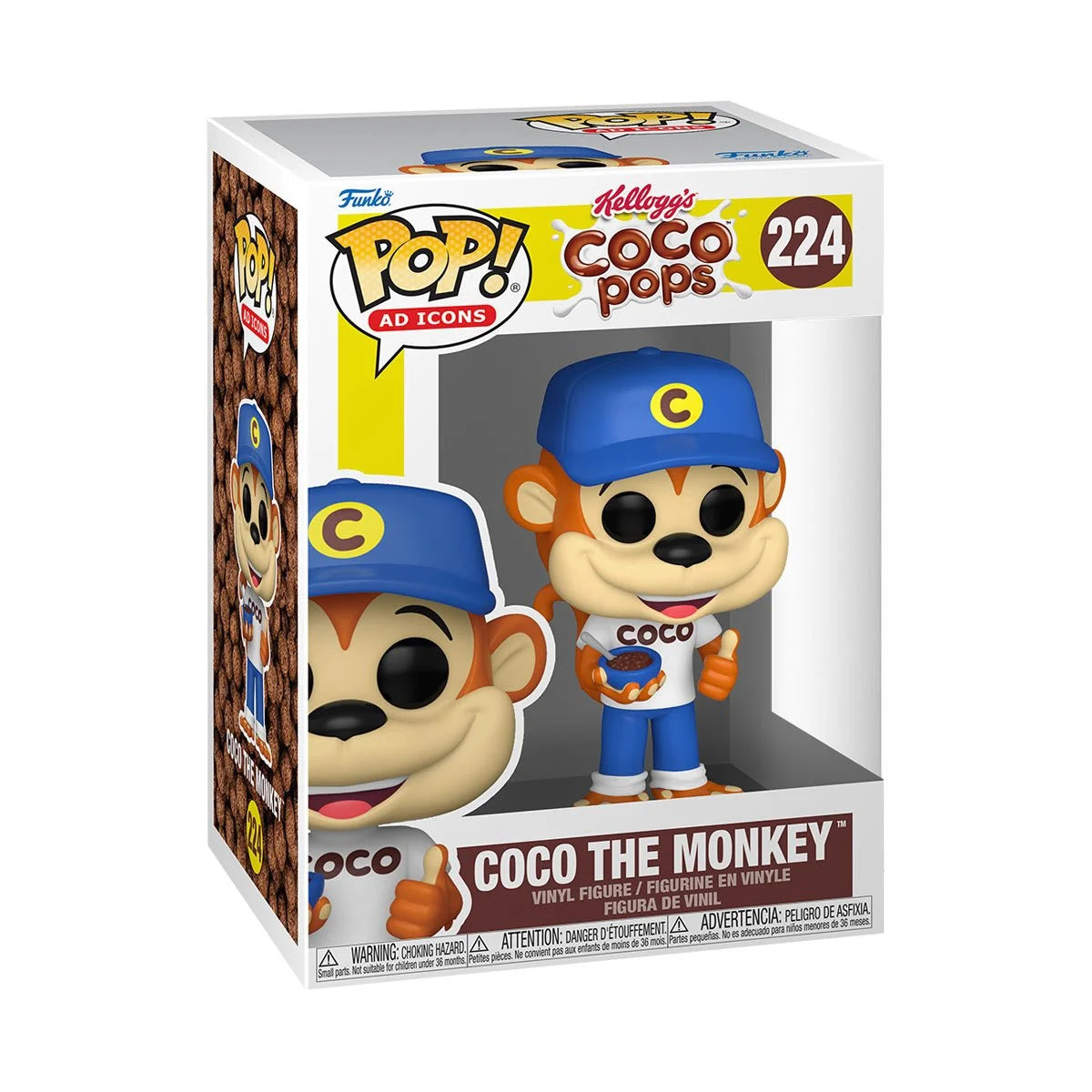 Funko Pop! Coco The Monkey #224 - NEW - Ad Icons