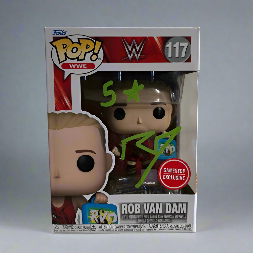 Funko Pop! Rob Van Dam #117 - WWE - Signed/Auto - JSA COA