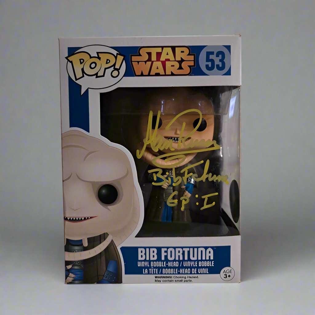 Funko Pop! Bib Fortuna #53 - Signed/Auto by Alan Ruscoe - Monopoly COA