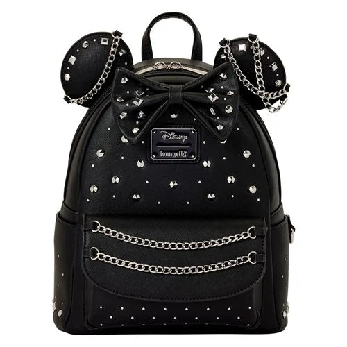 Loungefly - Minnie Mouse Studs and Chains Mini-Backpack