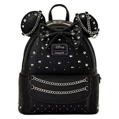 Loungefly - Minnie Mouse Studs and Chains Mini-Backpack