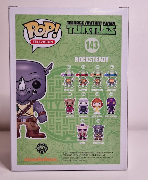 Funko Pop! Teenage Mutant Ninja Turtles - Rocksteady #143 (2014) Hard Stack Inc