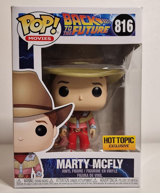 Funko Pop! Back To The future - Marty Mcfly (Western Outfit) #816 - Hot Topic Exclusive