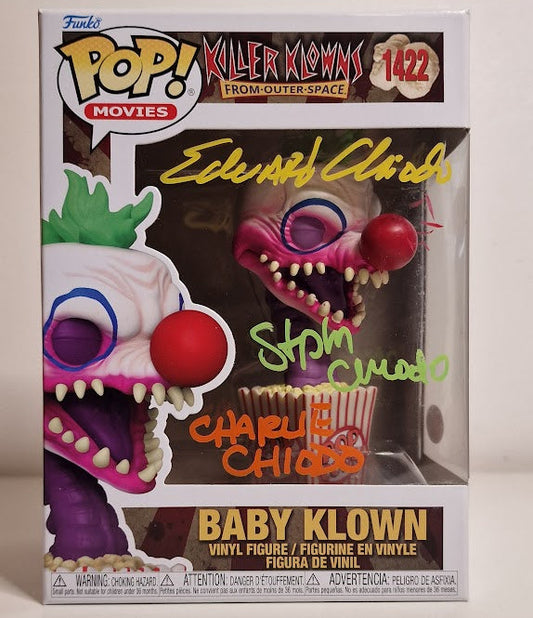 Funko Pop! Killer Klowns - Baby Klown #1422 - Triple Signed - JSA COA