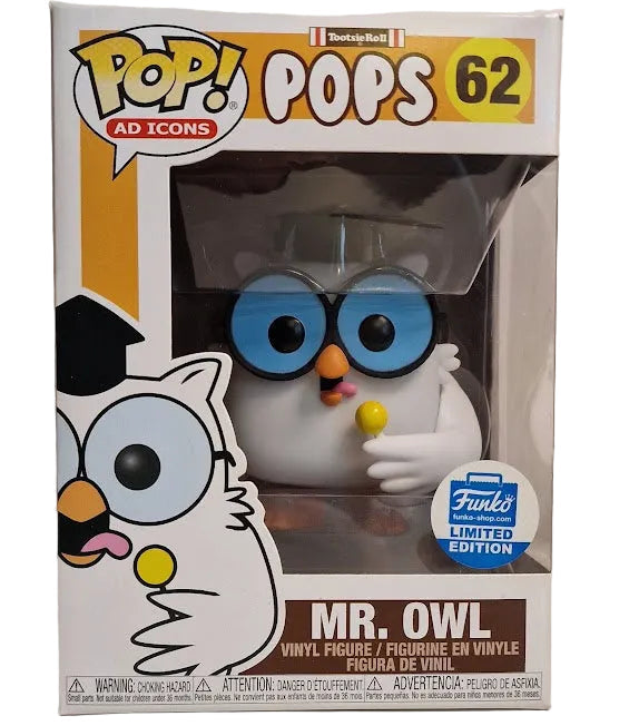 Funko Pop! Tootsie Roll Pops - Mr Owl #62 - Funko Shop Limited Edition