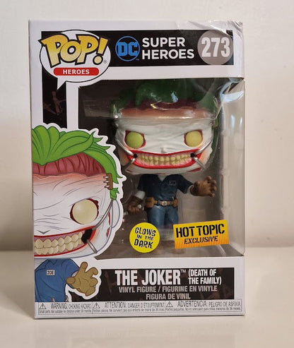 Funko Pop! DC Super Heroes - The Joker (Death Of The Family) #273 GITD - DAMAGED