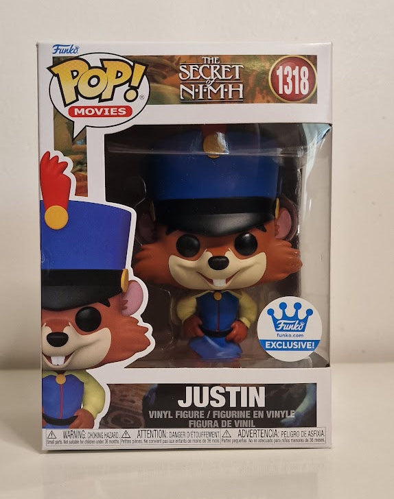 Funko Pop! The Seret Of Nimh - Justin #1318 Funko Exclusive - DAMAGED