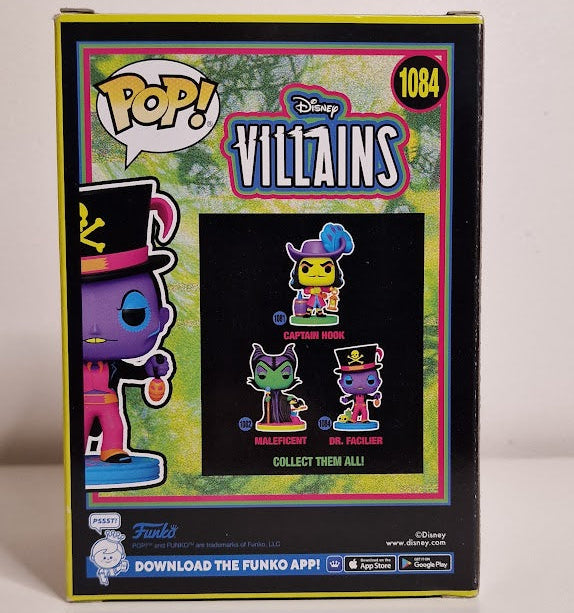 Funko Pop! Disney Villains - Dr Facilier #1084 - Blacklight - Hot Topic Exclusive