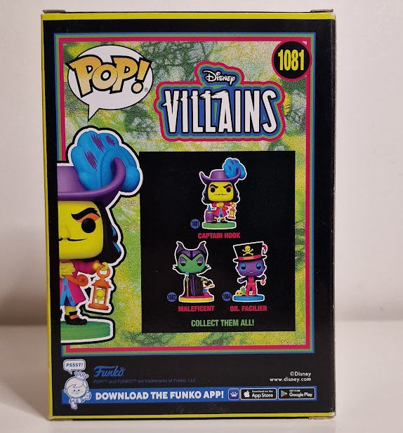 Funko Pop! Disney Villains - Captain Hook #1081 - Blacklight - Hot Topic Exclusive