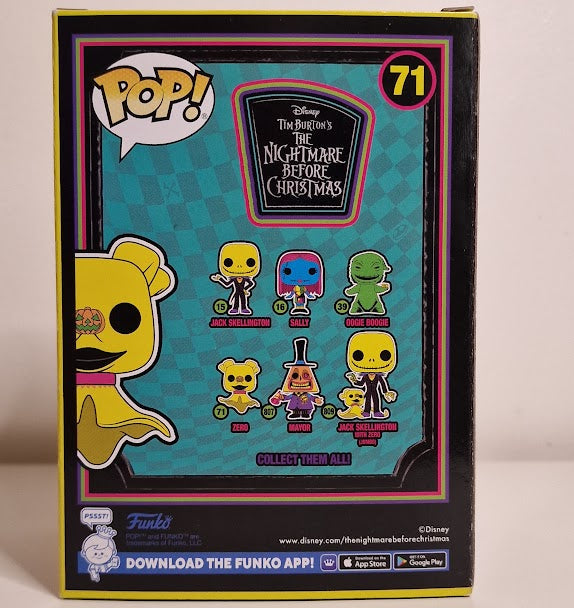 Funko Pop! Nightmare Before Christmas - Zero #71 - Blacklight