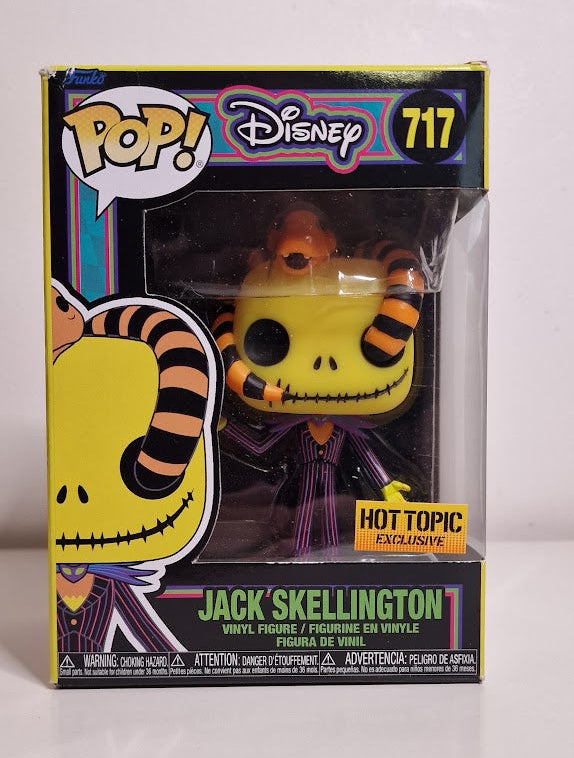 Funko Pop! Disney - Jack Skellington Blacklight #717 - DAMAGED