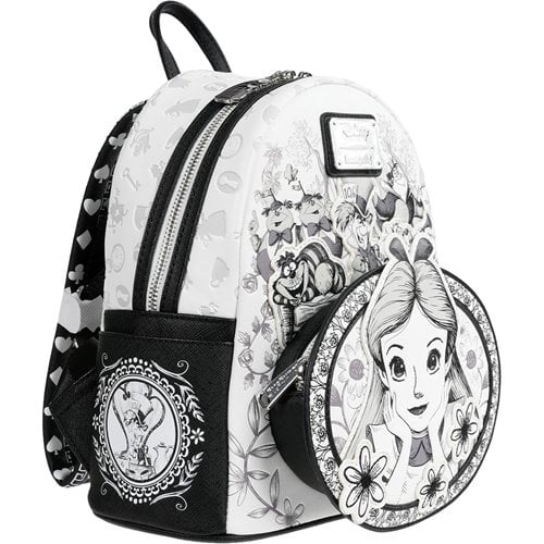 Loungefly – Alice in Wonderland Sketch Mini‑Backpack (Entertainment Earth Exclusive)