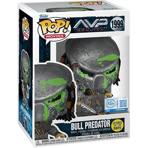 Funko Pop! Alien Vs Predator - Bull Predator #1999 - Glow In The Dark