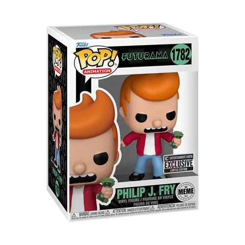 Funko Pop! Futurama - Philip J. Fry Meme #1782 - Entertainment Earth Exclusive