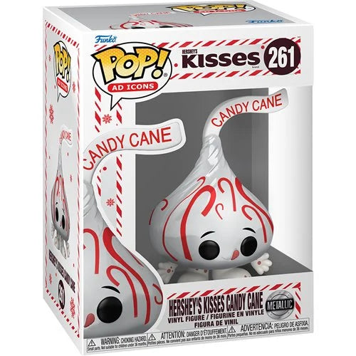 PRE ORDER ETA 08/25 Funko Pop! Hersheys Kisses - Hershey's Kisses Candy Cane #261 - Metallic