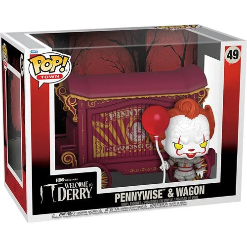 Funko Pop! Town - IT Welcome To Derry - Pennywise With Wagon #49