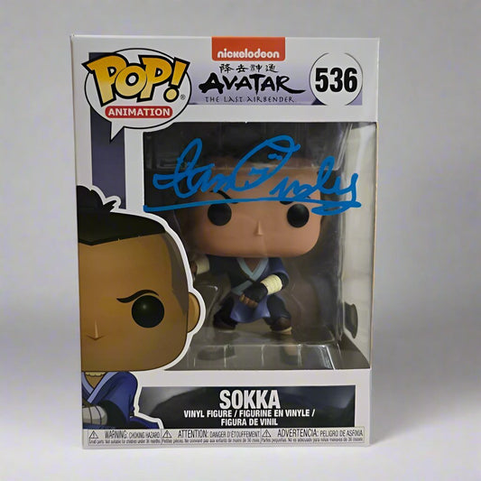 Funko Pop! Sokka #536 - Avatar The last Airbender - Signed/Auto Ian Ousley - Beckett COA -