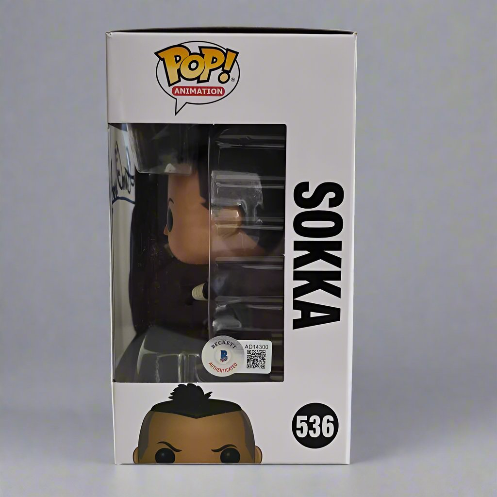 Funko Pop! Sokka #536 - Avatar The last Airbender - Signed/Auto Ian Ousley - Beckett COA -