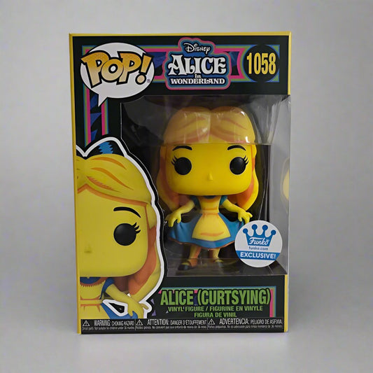 Funko Pop! Alice (curtsying) #1058 Blacklight - Disney - Alice In Wonderland