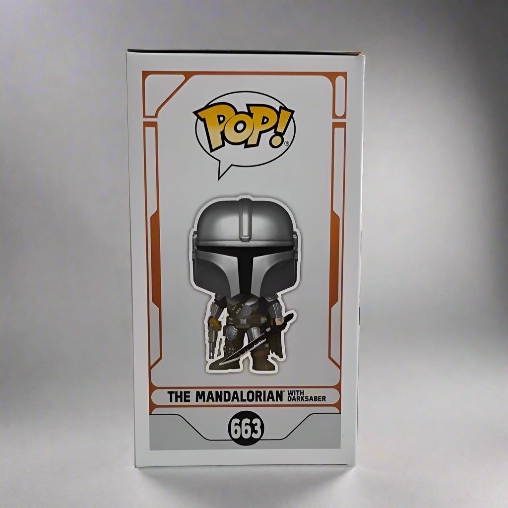 Funko Pop The Mandalorian With Darksaber #663 - Star Wars