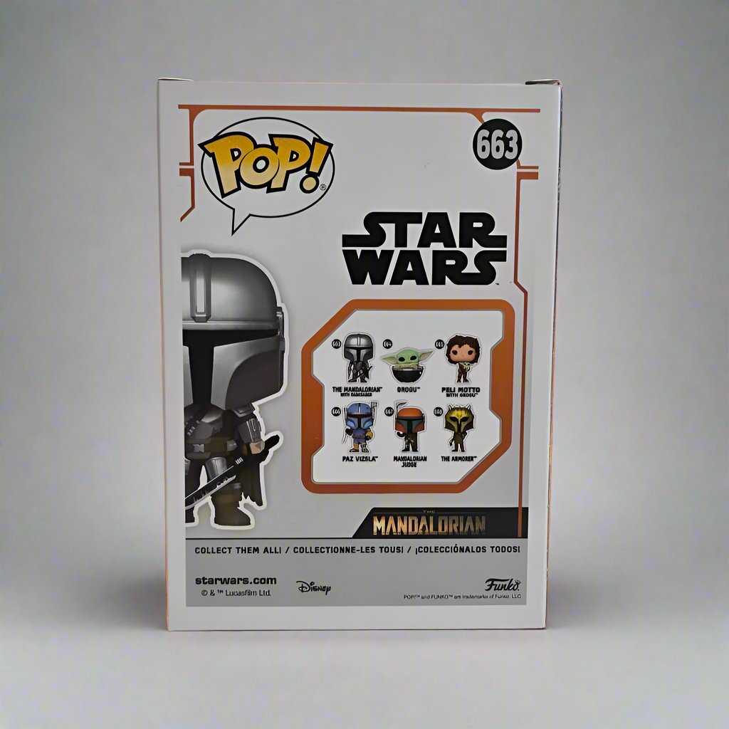 Funko Pop The Mandalorian With Darksaber #663 - Star Wars