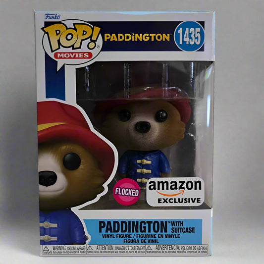 Funko Pop! Paddington - Paddington With Suitcase - 1435 - Flocked - Amazon Exclusive