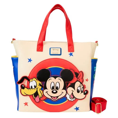 Loungefly - Mickey and Friends Convertible Tote Bag - NEW