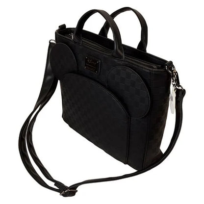 Loungefly - Disney Mickey Ear Checkerboard Convertible Tote Bag