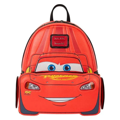 Loungefly - Disney Pixar Cars 20th Anniversary Lightning McQueen Shimmer Light-Up Mini Backpack