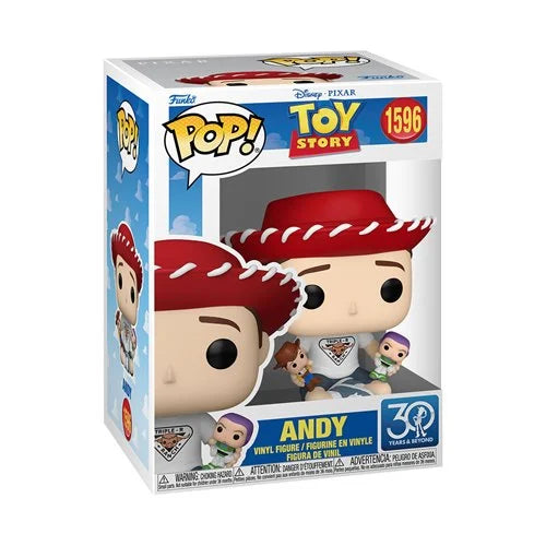 Funko Pop! Toy Story 30th Anniversary Andy with Buzz Lightyear and Woody #1596 - PRE ORDER ETA 09/25
