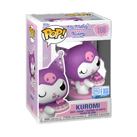 Funko Pop Hello Kitty and Friends - Kuromi 20th Anniversary - Kuromi with Cake #108 - Funko Exclusive