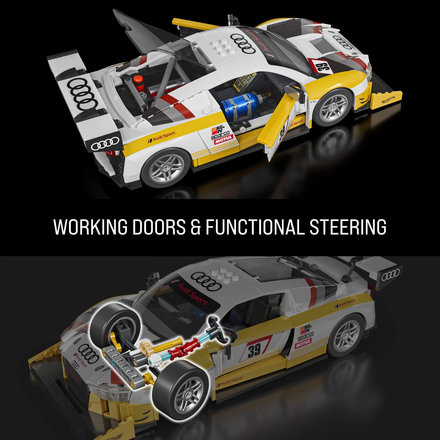 Mattel Brick Shop Hot Wheels - '15 Audi R8 LMS