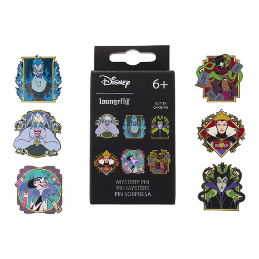 Loungefly Disney Villains Portrait Mystery Pin Blind Box