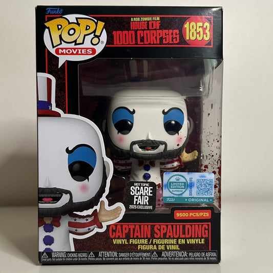 Funko Pop! House of 1000 Corpses - Captain Spaulding #1853 - LE 9500 Pcs - Hot Topic Scare Fair
