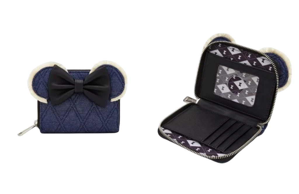 Loungefly Disney Minnie Mouse Denim Quilted Wallet