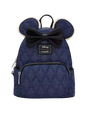 Loungefly Disney Minnie Mouse Denim Quilted Mini Backpack