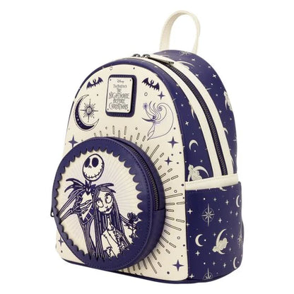 Loungefly - The Nightmare Before Christmas Jack Skellington and Sally Night Sky Mini-Backpack