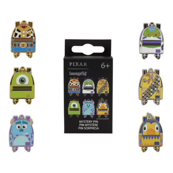 Loungefly Blind  Box - Disney Pixar Character Backpack Pins