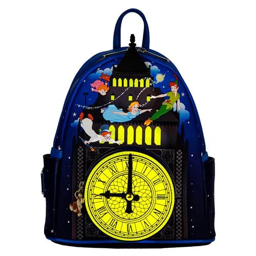 Loungefly - Disney Peter Pan Glow-in-the-Dark Tower Mini-Backpack