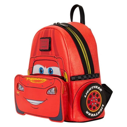 Loungefly - Disney Pixar Cars 20th Anniversary Lightning McQueen Shimmer Light-Up Mini Backpack